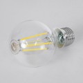 GLOBOSTAR® GLOBE 99091 Λάμπα E27 A60 LED 4W 840lm 360° AC 220-240V IP20 Φυσικό Λευκό 4500K - Long Filament Chip - Διάφανο - Μ6 x Π6 x Υ11cm - 3 Χρόνια Εγγύηση
