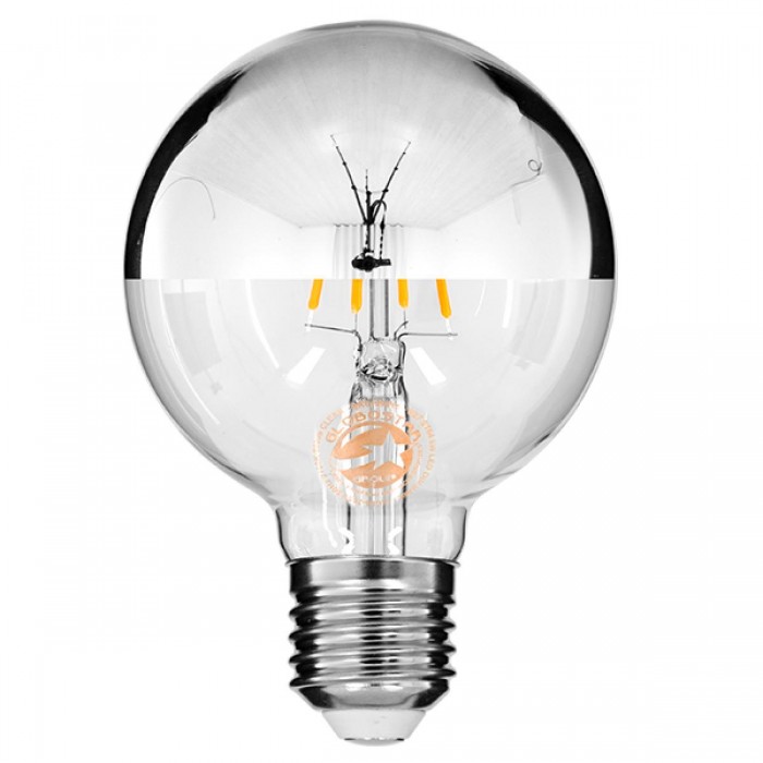 GloboStar® 99104 Λάμπα E27 G80 Γλόμπος με Ανεστραμμένο Χρώμιο Καθρέπτη LED FILAMENT 4W 440 lm 320° AC 85-265V Edison Retro με Διάφανο-Χρώμιο Γυαλί Θερμό Λευκό 2700 K Dimmable GloboStar® 99104 Λάμπα E27 G80 Γλόμπος με Ανεστραμμένο Χρώμιο Καθρέπτη LED FILAMENT 4W 440 lm 320° AC 85-265V Edison Retro με Διάφανο-Χρώμιο Γυαλί Θερμό Λευκό 2700 K Dimmable