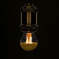 GloboStar® 99106 Λάμπα E27 G45 Γλομπάκι με Ανεστραμμένο Χρυσό Καθρέπτη LED FILAMENT 4W 420 lm 320° AC 85-265V Edison Retro με Διάφανο-Χρυσό Γυαλί Ultra Θερμό Λευκό 2200 K Dimmable