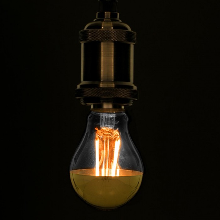 GloboStar® 99107 Λάμπα E27 A60 Γλόμπος με Ανεστραμμένο Χρυσό Καθρέπτη LED FILAMENT 8W 840 lm 320° AC 85-265V Edison Retro με Διάφανο-Χρυσό Γυαλί Ultra Θερμό Λευκό 2200 K Dimmable GloboStar® 99107 Λάμπα E27 A60 Γλόμπος με Ανεστραμμένο Χρυσό Καθρέπτη LED FILAMENT 8W 840 lm 320° AC 85-265V Edison Retro με Διάφανο-Χρυσό Γυαλί Ultra Θερμό Λευκό 2200 K Dimmable