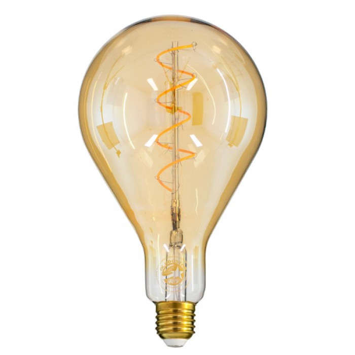 GloboStar® 99164 Λάμπα E27 PS30 Cherry LED SOFT SPIRAL FILAMENT 6W 500 lm 320° AC 85-265V Edison Retro με Μελί Γυαλί Ultra Θερμό Λευκό 2200 K Dimmable GloboStar® 99164 Λάμπα E27 PS30 Cherry LED SOFT SPIRAL FILAMENT 6W 500 lm 320° AC 85-265V Edison Retro με Μελί Γυαλί Ultra Θερμό Λευκό 2200 K Dimmable
