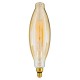 GloboStar® 99167 Λάμπα E27 3.5K Avocados LED LONG FILAMENT 12W 1060 lm 320° AC 85-265V Edison Retro με Μελί Γυαλί Ultra Θερμό Λευκό 2200 K Dimmable