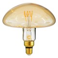 GloboStar® 99173 Λάμπα E27 MR200 Mushroom LED SOFT SPIRAL FILAMENT 6W 500 lm 320° AC 85-265V Edison Retro με Μελί Γυαλί Ultra Θερμό Λευκό 2200 K Dimmable