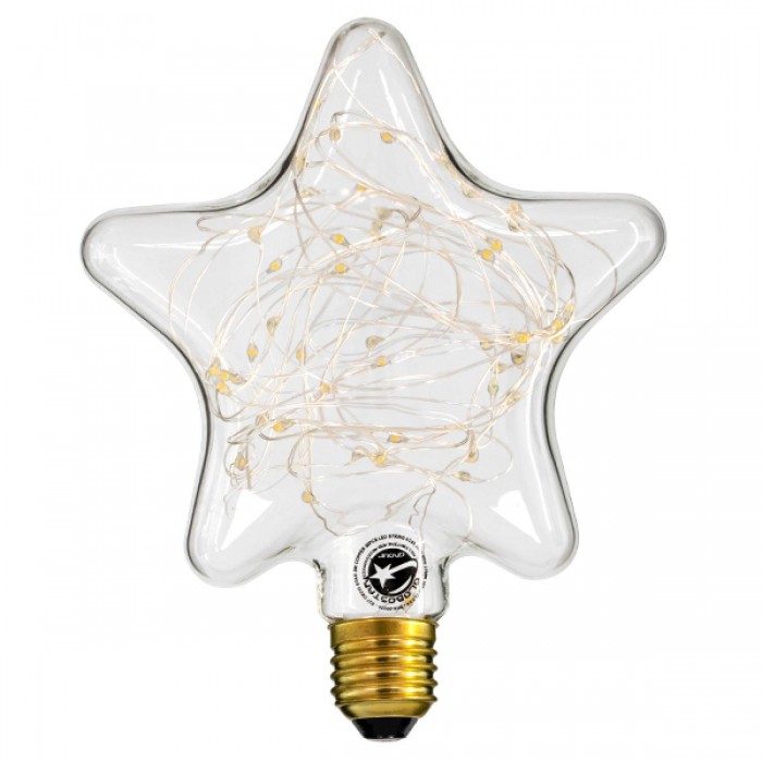 GloboStar® 99224 Λάμπα E27 DSC125 Deco Star SMD LED Copper String 2W 160 lm 320° AC 85-265V Edison Retro με Διάφανο Γυαλί Θερμό Λευκό 2700 K GloboStar® 99224 Λάμπα E27 DSC125 Deco Star SMD LED Copper String 2W 160 lm 320° AC 85-265V Edison Retro με Διάφανο Γυαλί Θερμό Λευκό 2700 K