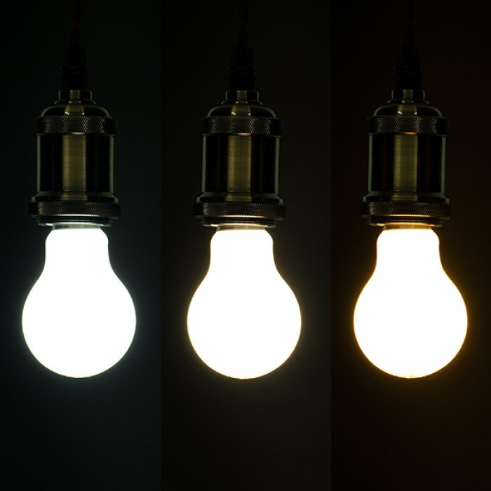 GloboStar® 99242 Λάμπα E27 A60 Γλόμπος LED CCT FILAMENT 6W 560 lm 320° AC 85-265V με Λευκό Γαλακτερό Γυαλί 3 Step Switch CCT Change Θερμό Λευκό - Φυσικό Λευκό - Ψυχρό Λευκό GloboStar® 99242 Λάμπα E27 A60 Γλόμπος LED CCT FILAMENT 6W 560 lm 320° AC 85-265V με Λευκό Γαλακτερό Γυαλί 3 Step Switch CCT Change Θερμό Λευκό - Φυσικό Λευκό - Ψυχρό Λευκό
