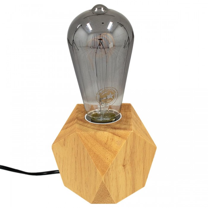 GloboStar® Rhombus 99401 Μοντέρνο Ξύλινο Επιτραπέζιο Φωτιστικό Πορτατίφ Λαμπατέρ με Ντουί E27 Μονόφωτο Ρόμβος Μπεζ - Φυσικός Άχρωμος Δρυς με 1.8m καλώδιο και διακόπτη M8 x Π8 x Υ8cm GloboStar® Rhombus 99401 Μοντέρνο Ξύλινο Επιτραπέζιο Φωτιστικό Πορτατίφ Λαμπατέρ με Ντουί E27 Μονόφωτο Ρόμβος Μπεζ - Φυσικός Άχρωμος Δρυς με 1.8m καλώδιο και διακόπτη M8 x Π8 x Υ8cm