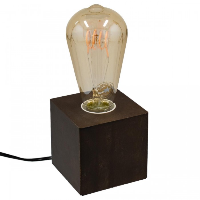 GloboStar® Cube 99406 Μοντέρνο Ξύλινο Επιτραπέζιο Φωτιστικό Πορτατίφ Λαμπατέρ με Ντουί E27 Μονόφωτο Κύβος Καφέ Σκούρο - Καρυδιά με 1.8m καλώδιο και διακόπτη M8 x Π8 x Υ8cm GloboStar® Cube 99406 Μοντέρνο Ξύλινο Επιτραπέζιο Φωτιστικό Πορτατίφ Λαμπατέρ με Ντουί E27 Μονόφωτο Κύβος Καφέ Σκούρο - Καρυδιά με 1.8m καλώδιο και διακόπτη M8 x Π8 x Υ8cm
