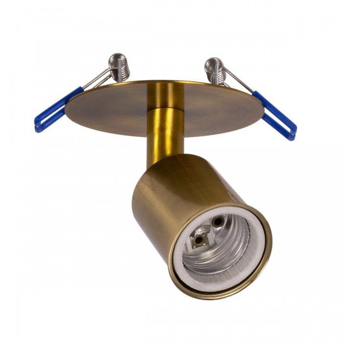 GLOBOSTAR® SARA 999-0061 Χωνευτό Φωτιστικό Οροφής με Ντουί 1 x E27 AC 220-240V IP20 - Χρυσό Βούρτσας - Μ8 x Π8 x Υ11cm / Q5.5cm GLOBOSTAR® SARA 999-0061 Χωνευτό Φωτιστικό Οροφής με Ντουί 1 x E27 AC 220-240V IP20 - Χρυσό Βούρτσας - Μ8 x Π8 x Υ11cm / Q5.5cm