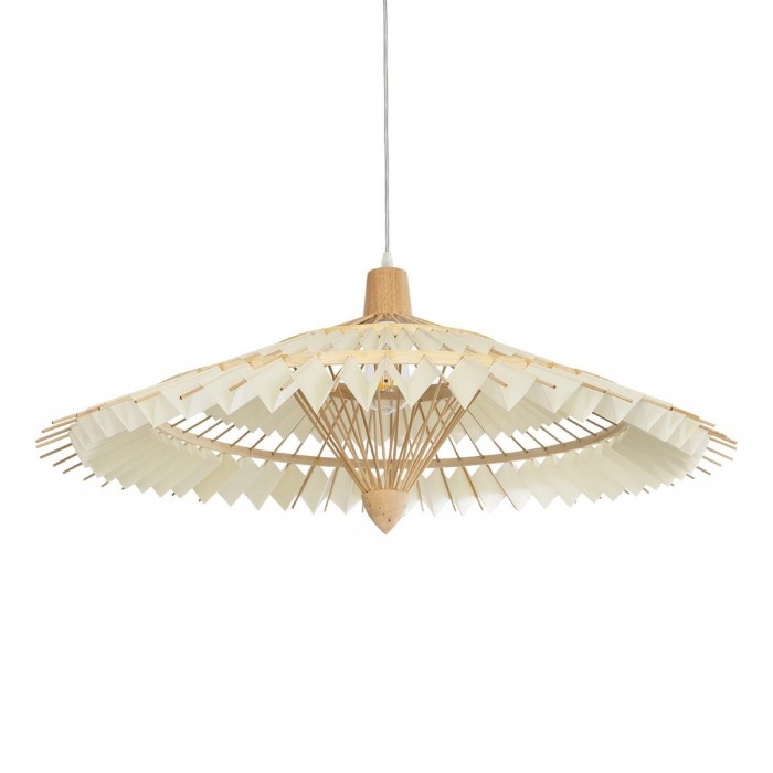 GLOBOSTAR® VENTALIA 999-0066 Boho Κρεμαστό Φωτιστικό Οροφής με Ντουί 1 x E27 AC 220-240V IP20 - Μπεζ - Μ83 x Π83 x Υ36cm