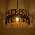 GLOBOSTAR® VERA 999-0069 Boho Κρεμαστό Φωτιστικό Οροφής με Ντουί 1 x E27 AC 220-240V IP20 - Καφέ - Μ50 x Π50 x Υ25cm GLOBOSTAR® VERA 999-0069 Boho Κρεμαστό Φωτιστικό Οροφής με Ντουί 1 x E27 AC 220-240V IP20 - Καφέ - Μ50 x Π50 x Υ25cm