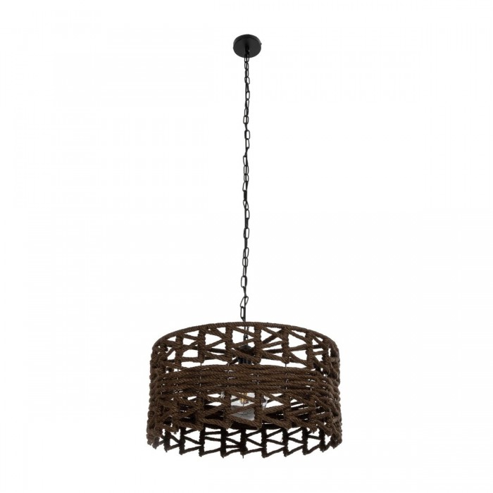 GLOBOSTAR® VERA 999-0069 Boho Κρεμαστό Φωτιστικό Οροφής με Ντουί 1 x E27 AC 220-240V IP20 - Καφέ - Μ50 x Π50 x Υ25cm GLOBOSTAR® VERA 999-0069 Boho Κρεμαστό Φωτιστικό Οροφής με Ντουί 1 x E27 AC 220-240V IP20 - Καφέ - Μ50 x Π50 x Υ25cm