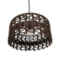 GLOBOSTAR® VERA 999-0069 Boho Κρεμαστό Φωτιστικό Οροφής με Ντουί 1 x E27 AC 220-240V IP20 - Καφέ - Μ50 x Π50 x Υ25cm GLOBOSTAR® VERA 999-0069 Boho Κρεμαστό Φωτιστικό Οροφής με Ντουί 1 x E27 AC 220-240V IP20 - Καφέ - Μ50 x Π50 x Υ25cm