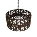 GLOBOSTAR® VERA 999-0069 Boho Κρεμαστό Φωτιστικό Οροφής με Ντουί 1 x E27 AC 220-240V IP20 - Καφέ - Μ50 x Π50 x Υ25cm GLOBOSTAR® VERA 999-0069 Boho Κρεμαστό Φωτιστικό Οροφής με Ντουί 1 x E27 AC 220-240V IP20 - Καφέ - Μ50 x Π50 x Υ25cm