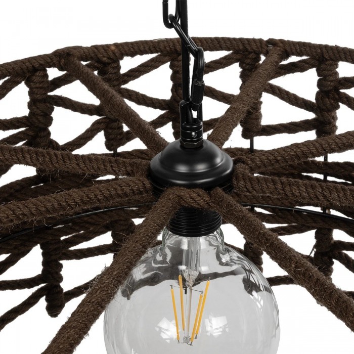 GLOBOSTAR® VERA 999-0069 Boho Κρεμαστό Φωτιστικό Οροφής με Ντουί 1 x E27 AC 220-240V IP20 - Καφέ - Μ50 x Π50 x Υ25cm GLOBOSTAR® VERA 999-0069 Boho Κρεμαστό Φωτιστικό Οροφής με Ντουί 1 x E27 AC 220-240V IP20 - Καφέ - Μ50 x Π50 x Υ25cm