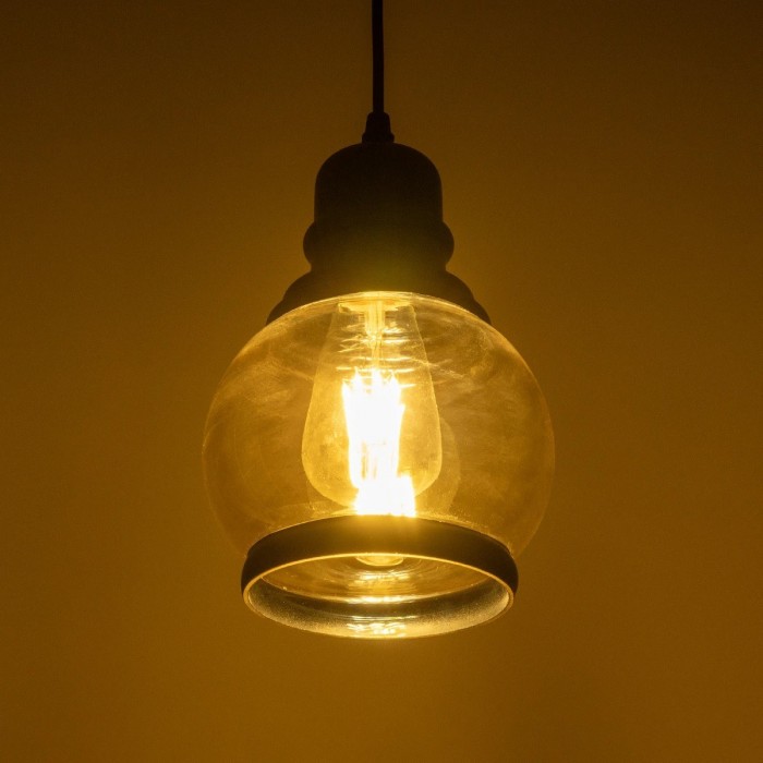 GLOBOSTAR® OLIVER 999-0186 Vintage Κρεμαστό Φωτιστικό Οροφής με Ντουί 1 x E27 AC 220-240V IP20 - Μελί & Μαύρο - Μ16 x Π16 x Υ25cm GLOBOSTAR® OLIVER 999-0186 Vintage Κρεμαστό Φωτιστικό Οροφής με Ντουί 1 x E27 AC 220-240V IP20 - Μελί & Μαύρο - Μ16 x Π16 x Υ25cm