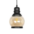 GLOBOSTAR® OLIVER 999-0186 Vintage Κρεμαστό Φωτιστικό Οροφής με Ντουί 1 x E27 AC 220-240V IP20 - Μελί & Μαύρο - Μ16 x Π16 x Υ25cm GLOBOSTAR® OLIVER 999-0186 Vintage Κρεμαστό Φωτιστικό Οροφής με Ντουί 1 x E27 AC 220-240V IP20 - Μελί & Μαύρο - Μ16 x Π16 x Υ25cm