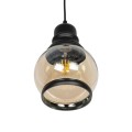 GLOBOSTAR® OLIVER 999-0186 Vintage Κρεμαστό Φωτιστικό Οροφής με Ντουί 1 x E27 AC 220-240V IP20 - Μελί & Μαύρο - Μ16 x Π16 x Υ25cm GLOBOSTAR® OLIVER 999-0186 Vintage Κρεμαστό Φωτιστικό Οροφής με Ντουί 1 x E27 AC 220-240V IP20 - Μελί & Μαύρο - Μ16 x Π16 x Υ25cm
