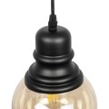 GLOBOSTAR® OLIVER 999-0186 Vintage Κρεμαστό Φωτιστικό Οροφής με Ντουί 1 x E27 AC 220-240V IP20 - Μελί & Μαύρο - Μ16 x Π16 x Υ25cm GLOBOSTAR® OLIVER 999-0186 Vintage Κρεμαστό Φωτιστικό Οροφής με Ντουί 1 x E27 AC 220-240V IP20 - Μελί & Μαύρο - Μ16 x Π16 x Υ25cm