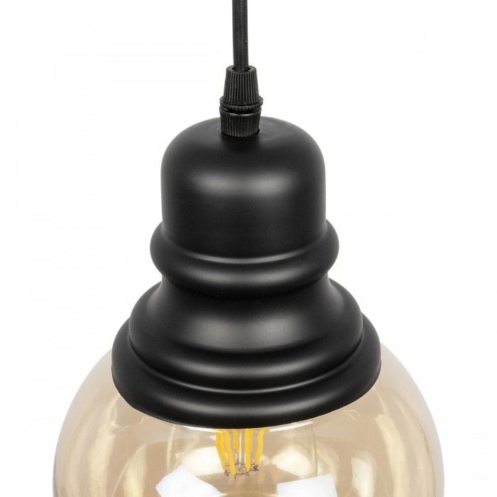 GLOBOSTAR® OLIVER 999-0186 Vintage Κρεμαστό Φωτιστικό Οροφής με Ντουί 1 x E27 AC 220-240V IP20 - Μελί & Μαύρο - Μ16 x Π16 x Υ25cm GLOBOSTAR® OLIVER 999-0186 Vintage Κρεμαστό Φωτιστικό Οροφής με Ντουί 1 x E27 AC 220-240V IP20 - Μελί & Μαύρο - Μ16 x Π16 x Υ25cm