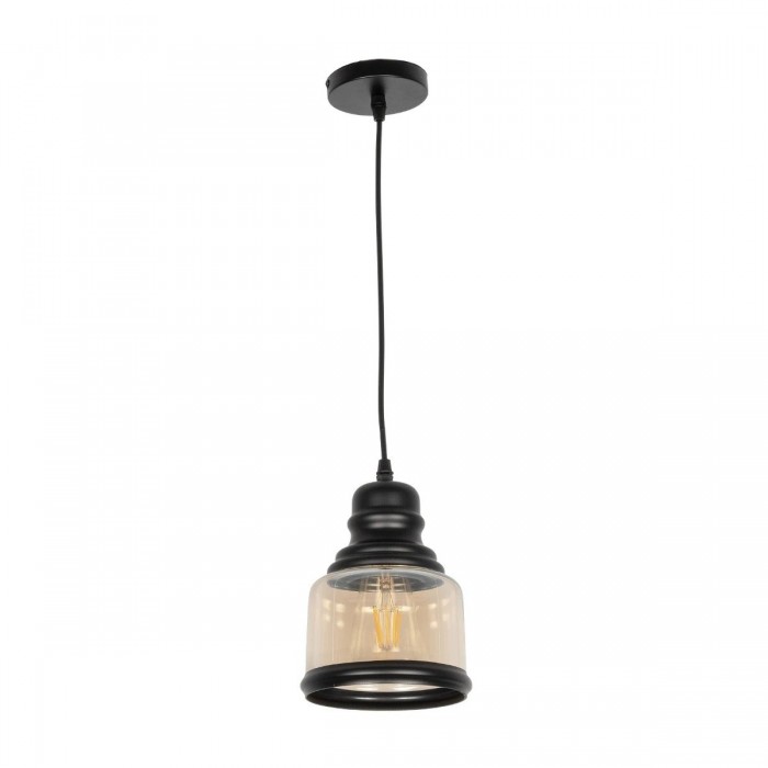 GLOBOSTAR® OLIVER 999-0187 Vintage Κρεμαστό Φωτιστικό Οροφής με Ντουί 1 x E27 AC 220-240V IP20 - Μελί & Μαύρο - Μ15 x Π15 x Υ21.5cm GLOBOSTAR® OLIVER 999-0187 Vintage Κρεμαστό Φωτιστικό Οροφής με Ντουί 1 x E27 AC 220-240V IP20 - Μελί & Μαύρο - Μ15 x Π15 x Υ21.5cm