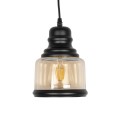 GLOBOSTAR® OLIVER 999-0187 Vintage Κρεμαστό Φωτιστικό Οροφής με Ντουί 1 x E27 AC 220-240V IP20 - Μελί & Μαύρο - Μ15 x Π15 x Υ21.5cm GLOBOSTAR® OLIVER 999-0187 Vintage Κρεμαστό Φωτιστικό Οροφής με Ντουί 1 x E27 AC 220-240V IP20 - Μελί & Μαύρο - Μ15 x Π15 x Υ21.5cm