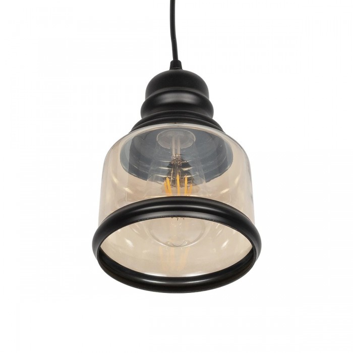GLOBOSTAR® OLIVER 999-0187 Vintage Κρεμαστό Φωτιστικό Οροφής με Ντουί 1 x E27 AC 220-240V IP20 - Μελί & Μαύρο - Μ15 x Π15 x Υ21.5cm GLOBOSTAR® OLIVER 999-0187 Vintage Κρεμαστό Φωτιστικό Οροφής με Ντουί 1 x E27 AC 220-240V IP20 - Μελί & Μαύρο - Μ15 x Π15 x Υ21.5cm