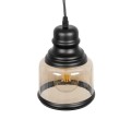 GLOBOSTAR® OLIVER 999-0187 Vintage Κρεμαστό Φωτιστικό Οροφής με Ντουί 1 x E27 AC 220-240V IP20 - Μελί & Μαύρο - Μ15 x Π15 x Υ21.5cm GLOBOSTAR® OLIVER 999-0187 Vintage Κρεμαστό Φωτιστικό Οροφής με Ντουί 1 x E27 AC 220-240V IP20 - Μελί & Μαύρο - Μ15 x Π15 x Υ21.5cm