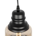 GLOBOSTAR® OLIVER 999-0187 Vintage Κρεμαστό Φωτιστικό Οροφής με Ντουί 1 x E27 AC 220-240V IP20 - Μελί & Μαύρο - Μ15 x Π15 x Υ21.5cm GLOBOSTAR® OLIVER 999-0187 Vintage Κρεμαστό Φωτιστικό Οροφής με Ντουί 1 x E27 AC 220-240V IP20 - Μελί & Μαύρο - Μ15 x Π15 x Υ21.5cm