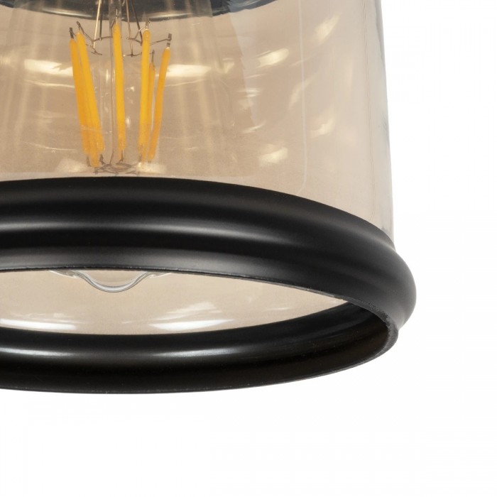 GLOBOSTAR® OLIVER 999-0187 Vintage Κρεμαστό Φωτιστικό Οροφής με Ντουί 1 x E27 AC 220-240V IP20 - Μελί & Μαύρο - Μ15 x Π15 x Υ21.5cm GLOBOSTAR® OLIVER 999-0187 Vintage Κρεμαστό Φωτιστικό Οροφής με Ντουί 1 x E27 AC 220-240V IP20 - Μελί & Μαύρο - Μ15 x Π15 x Υ21.5cm