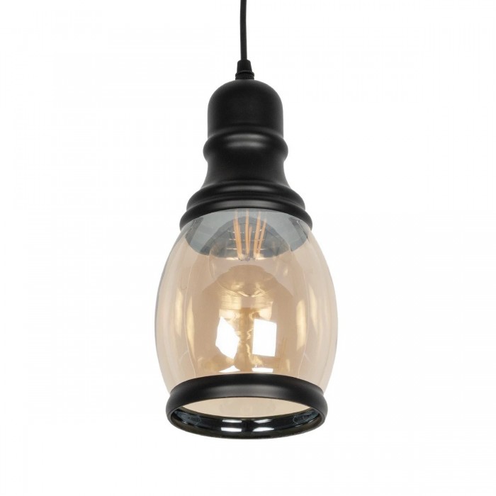 GLOBOSTAR® OLIVER 999-0188 Vintage Κρεμαστό Φωτιστικό Οροφής με Ντουί 1 x E27 AC 220-240V IP20 - Μελί & Μαύρο - Μ14 x Π14 x Υ30cm GLOBOSTAR® OLIVER 999-0188 Vintage Κρεμαστό Φωτιστικό Οροφής με Ντουί 1 x E27 AC 220-240V IP20 - Μελί & Μαύρο - Μ14 x Π14 x Υ30cm