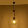 GLOBOSTAR® URBAN 999-0191 Vintage Κρεμαστό Φωτιστικό Οροφής με Ντουί 1 x E27 AC 220-240V IP20 - Μαύρο & Μπεζ - Μ15 x Π15 x Υ80cm GLOBOSTAR® URBAN 999-0191 Vintage Κρεμαστό Φωτιστικό Οροφής με Ντουί 1 x E27 AC 220-240V IP20 - Μαύρο & Μπεζ - Μ15 x Π15 x Υ80cm