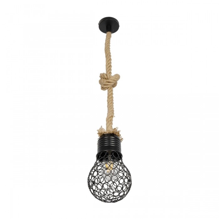 GLOBOSTAR® URBAN 999-0191 Vintage Κρεμαστό Φωτιστικό Οροφής με Ντουί 1 x E27 AC 220-240V IP20 - Μαύρο & Μπεζ - Μ15 x Π15 x Υ80cm GLOBOSTAR® URBAN 999-0191 Vintage Κρεμαστό Φωτιστικό Οροφής με Ντουί 1 x E27 AC 220-240V IP20 - Μαύρο & Μπεζ - Μ15 x Π15 x Υ80cm