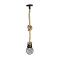 GLOBOSTAR® URBAN 999-0191 Vintage Κρεμαστό Φωτιστικό Οροφής με Ντουί 1 x E27 AC 220-240V IP20 - Μαύρο & Μπεζ - Μ15 x Π15 x Υ80cm GLOBOSTAR® URBAN 999-0191 Vintage Κρεμαστό Φωτιστικό Οροφής με Ντουί 1 x E27 AC 220-240V IP20 - Μαύρο & Μπεζ - Μ15 x Π15 x Υ80cm