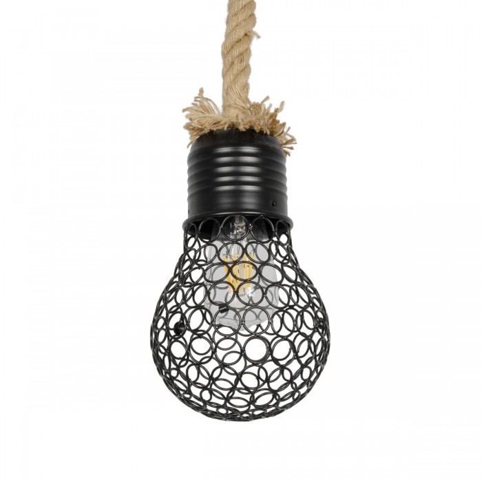 GLOBOSTAR® URBAN 999-0191 Vintage Κρεμαστό Φωτιστικό Οροφής με Ντουί 1 x E27 AC 220-240V IP20 - Μαύρο & Μπεζ - Μ15 x Π15 x Υ80cm GLOBOSTAR® URBAN 999-0191 Vintage Κρεμαστό Φωτιστικό Οροφής με Ντουί 1 x E27 AC 220-240V IP20 - Μαύρο & Μπεζ - Μ15 x Π15 x Υ80cm