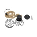 GLOBOSTAR® URBAN 999-0191 Vintage Κρεμαστό Φωτιστικό Οροφής με Ντουί 1 x E27 AC 220-240V IP20 - Μαύρο & Μπεζ - Μ15 x Π15 x Υ80cm GLOBOSTAR® URBAN 999-0191 Vintage Κρεμαστό Φωτιστικό Οροφής με Ντουί 1 x E27 AC 220-240V IP20 - Μαύρο & Μπεζ - Μ15 x Π15 x Υ80cm