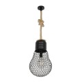 GLOBOSTAR® URBAN 999-0192 Vintage Κρεμαστό Φωτιστικό Οροφής με Ντουί 1 x E27 AC 220-240V IP20 - Μαύρο & Μπεζ - Μ28 x Π28 x Υ80cm GLOBOSTAR® URBAN 999-0192 Vintage Κρεμαστό Φωτιστικό Οροφής με Ντουί 1 x E27 AC 220-240V IP20 - Μαύρο & Μπεζ - Μ28 x Π28 x Υ80cm