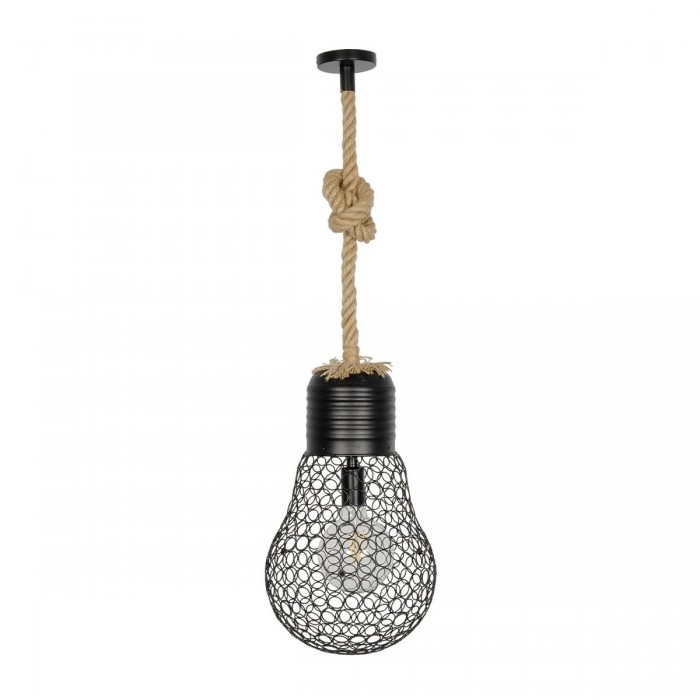 GLOBOSTAR® URBAN 999-0192 Vintage Κρεμαστό Φωτιστικό Οροφής με Ντουί 1 x E27 AC 220-240V IP20 - Μαύρο & Μπεζ - Μ28 x Π28 x Υ80cm GLOBOSTAR® URBAN 999-0192 Vintage Κρεμαστό Φωτιστικό Οροφής με Ντουί 1 x E27 AC 220-240V IP20 - Μαύρο & Μπεζ - Μ28 x Π28 x Υ80cm