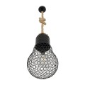 GLOBOSTAR® URBAN 999-0192 Vintage Κρεμαστό Φωτιστικό Οροφής με Ντουί 1 x E27 AC 220-240V IP20 - Μαύρο & Μπεζ - Μ28 x Π28 x Υ80cm GLOBOSTAR® URBAN 999-0192 Vintage Κρεμαστό Φωτιστικό Οροφής με Ντουί 1 x E27 AC 220-240V IP20 - Μαύρο & Μπεζ - Μ28 x Π28 x Υ80cm