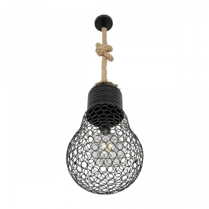 GLOBOSTAR® URBAN 999-0192 Vintage Κρεμαστό Φωτιστικό Οροφής με Ντουί 1 x E27 AC 220-240V IP20 - Μαύρο & Μπεζ - Μ28 x Π28 x Υ80cm GLOBOSTAR® URBAN 999-0192 Vintage Κρεμαστό Φωτιστικό Οροφής με Ντουί 1 x E27 AC 220-240V IP20 - Μαύρο & Μπεζ - Μ28 x Π28 x Υ80cm