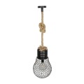 GLOBOSTAR® URBAN 999-0192 Vintage Κρεμαστό Φωτιστικό Οροφής με Ντουί 1 x E27 AC 220-240V IP20 - Μαύρο & Μπεζ - Μ28 x Π28 x Υ80cm GLOBOSTAR® URBAN 999-0192 Vintage Κρεμαστό Φωτιστικό Οροφής με Ντουί 1 x E27 AC 220-240V IP20 - Μαύρο & Μπεζ - Μ28 x Π28 x Υ80cm