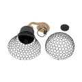 GLOBOSTAR® URBAN 999-0192 Vintage Κρεμαστό Φωτιστικό Οροφής με Ντουί 1 x E27 AC 220-240V IP20 - Μαύρο & Μπεζ - Μ28 x Π28 x Υ80cm GLOBOSTAR® URBAN 999-0192 Vintage Κρεμαστό Φωτιστικό Οροφής με Ντουί 1 x E27 AC 220-240V IP20 - Μαύρο & Μπεζ - Μ28 x Π28 x Υ80cm