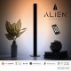 GloboStar® ALIEN-DIVA-BLACK-50-10 ALIEN Design DIVA Μοντέρνο Minimal Nordic Μεταλλικό Φωτιστικό Επιτραπέζιο - Πορτατίφ - Λαμπατέρ Μαύρο LED 10W 1500lm με Ασύρματο Χειριστήριο RF & Dimmer IP20 CCT Θερμό 2700 K έως Ψυχρό 6000K Μ3 x Π1.6 x Υ50cm