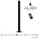 GloboStar® ALIEN-DIVA-BLACK-50-1 ALIEN Design DIVA Μοντέρνο Minimal Nordic Μεταλλικό Φωτιστικό Επιτραπέζιο - Πορτατίφ - Λαμπατέρ Μαύρο LED 8W 1120lm με Ασύρματο Χειριστήριο RF & Dimmer IP20 Ψυχρό Λευκό 6000K Μ3 x Π1.6 x Υ50cm