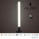 GloboStar® ALIEN-DIVA-BLACK-50-2 ALIEN Design DIVA Μοντέρνο Minimal Nordic Μεταλλικό Φωτιστικό Επιτραπέζιο - Πορτατίφ - Λαμπατέρ Μαύρο LED 8W 1040lm με Ασύρματο Χειριστήριο RF & Dimmer IP20 Φυσικό Λευκό 4500K Μ3 x Π1.6 x Υ50cm