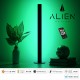 GloboStar® ALIEN-DIVA-BLACK-50-5 ALIEN Design DIVA Μοντέρνο Minimal Nordic Μεταλλικό Φωτιστικό Επιτραπέζιο - Πορτατίφ - Λαμπατέρ Μαύρο LED 8W 800lm με Ασύρματο Χειριστήριο RF & Dimmer IP20 Πράσινο Μ3 x Π1.6 x Υ50cm