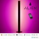 GloboStar® ALIEN-DIVA-BLACK-50-7 ALIEN Design DIVA Μοντέρνο Minimal Nordic Μεταλλικό Φωτιστικό Επιτραπέζιο - Πορτατίφ - Λαμπατέρ Μαύρο LED 8W 800 lm με Ασύρματο Χειριστήριο RF & Dimmer IP20 Ροζ Μ3 x Π1.6 x Υ50cm