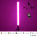 GloboStar® ALIEN-DIVA-BLACK-50-7 ALIEN Design DIVA Μοντέρνο Minimal Nordic Μεταλλικό Φωτιστικό Επιτραπέζιο - Πορτατίφ - Λαμπατέρ Μαύρο LED 8W 800 lm με Ασύρματο Χειριστήριο RF & Dimmer IP20 Ροζ Μ3 x Π1.6 x Υ50cm