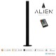 GloboStar® ALIEN-DIVA-BLACK-50-8 ALIEN Design DIVA Μοντέρνο Minimal Nordic Μεταλλικό Φωτιστικό Επιτραπέζιο - Πορτατίφ - Λαμπατέρ Μαύρο LED 8W 800lm με Ασύρματο Χειριστήριο RF & Dimmer IP20 Πολύχρωμο RGB Μ3 x Π1.6 x Υ50cm