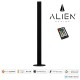 GloboStar® ALIEN-DIVA-BLACK-50-9 ALIEN Design DIVA Μοντέρνο Minimal Nordic Μεταλλικό Φωτιστικό Επιτραπέζιο - Πορτατίφ - Λαμπατέρ Μαύρο LED 10W 1500lm με Ασύρματο Χειριστήριο RF & Dimmer IP20 Πολύχρωμο + CCT - RGBW + WW Μ3 x Π1.6 x Υ50cm 