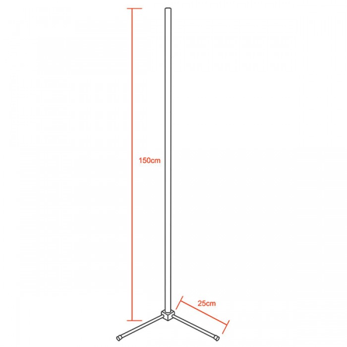 Μοντέρνο Minimal Επιδαπέδιο Μαύρο Φωτιστικό 150cm LED 24 Watt με Ασύρματο Χειριστήριο Αφής 2.4G RF & Dimmer CCT - Ψυχρό - Ημέρας - Θερμό GloboStar ALIEN Design GLOBO-150-10 Μοντέρνο Minimal Επιδαπέδιο Μαύρο Φωτιστικό 150cm LED 24 Watt με Ασύρματο Χειριστήριο Αφής 2.4G RF & Dimmer CCT - Ψυχρό - Ημέρας - Θερμό GloboStar ALIEN Design GLOBO-150-10